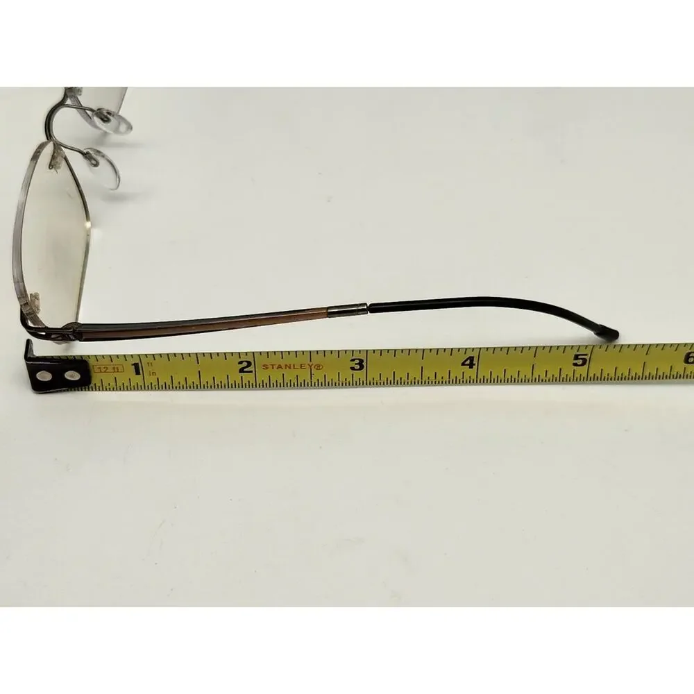 Silhouette? Minimal Art Rimless Brown Eyeglasses